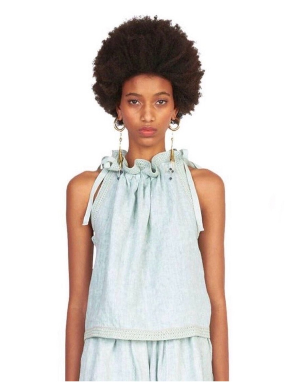 Ulla Johnson Ezra Tank in Cerulean Size 8